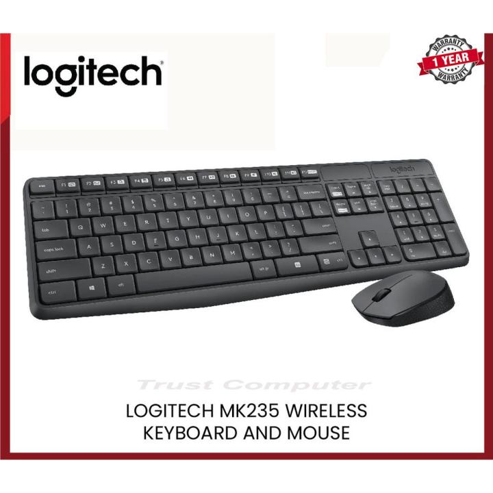 Logitech MK235 Wireless Keyboard and Mouse Combo Black
