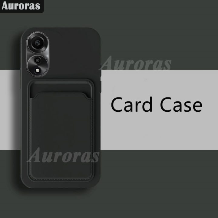For OPPO A38 4G Phone case Card Slot Card Silica Gel Soft Holder Wallet Case For OPPO A38 Cover casing HP