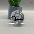 Anime Pokemon 3D Crystal Ball Snorlax Figure Pokeball Engraving Crystal Charizard Model With LED Light Base Kids Gift ANIME GIFT. 