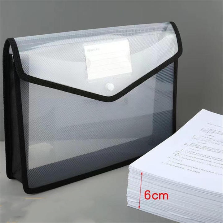 Press%20Button%20File%20Folder%20Flexible%20A4%20Size%20Transparent%20Document%20Bag%20Waterproof%20Plastic%20Paper%20Organizer%20for%20Office%20Supplies%20-%20Image%204