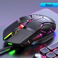 PC Gamer Mice 3200Dpi Wired Gaming Mouse Ergonomic Usb Computer Rgb 6 Button Led Illuminated Mute Mouse for Macbook Air Matebook. 