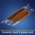 Sculpture Tools Set 6pcs Clay Sculpting Wax Carving Pottery Shapers Polymer Modeling.