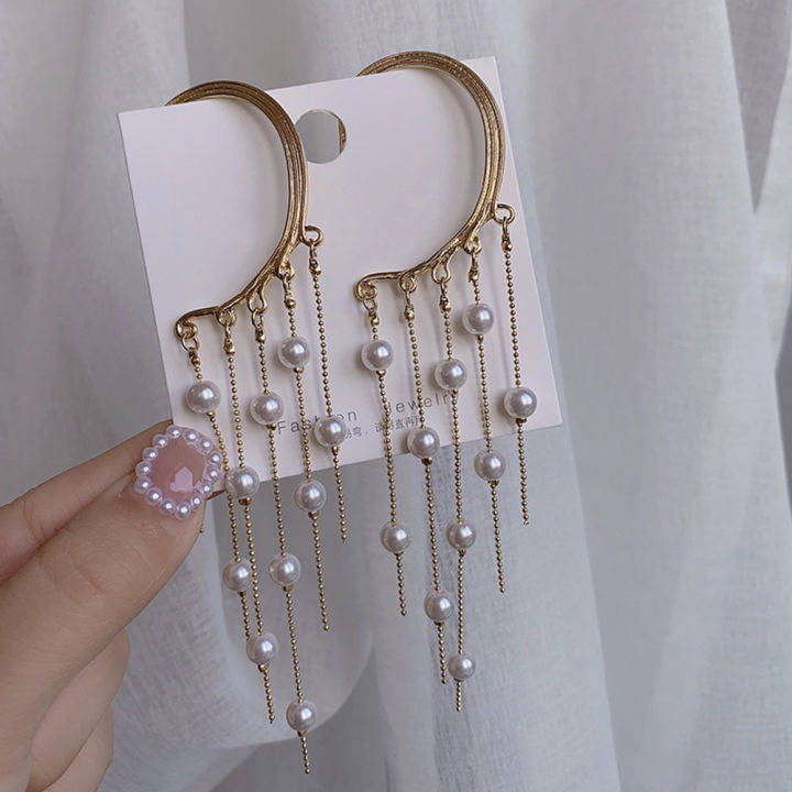 Women'S%20Jewelry%20Tassel%20Earrings%20Fashionable%20Gifts%20Golden%20Color%20%20Earrings%20Bohemia%20Style%20Dainty%20Design%20Drop%20Dangle%20Earrings%20for%20Party%20Wedding%20Daily%20Wear%20Gift%20For%20Her%20Bohemian%20Style%20Enthusiasts%20-%20Image%208