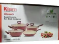 Kiam 7 Piece Ceramic Coating Granite Non Stick Cookware Set (Induction Bottom).