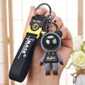Astronaut Bears Keychain Cute Key Chains Ring Fashion Cute Animal Bag Key ring Holder for Motor Bike Car Accessories Gift. 