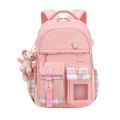 New Cute and Lightweight Waterproof and Lightweight Spine Protection Children's Backpack Female First to Sixth Grade Backpack Primary School Student Schoolbag.