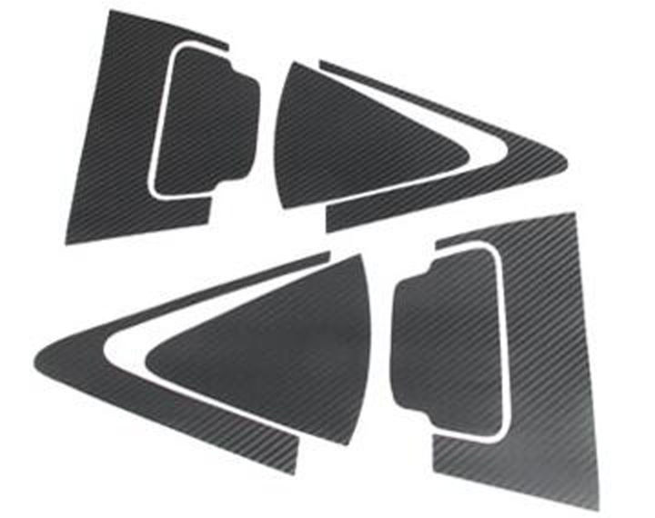 【DATA FROG Global MALL】Car Styling Carbon Fiber Rear Door Handle Bowl Sticker Stickers Door Handle For Honda HR-V HRV Vezel 2015 2017 2019
