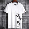 Pink &White Fashionable Tops Ladies Short Sleeve Casual Girls Print New T-Shirt For Women - T Shirt For Women.