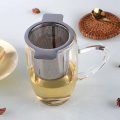 1 Pcs Stainless Steel Tea Filter strainer + Metal Cover  Food Grade Quality Dual Handle Fine Mesh Coffee Filter Sieve Teapot Cup Hanging Loose Leaf Tea Filter Tea Infuser. 