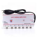 CATV Signal Amplifier 20dB Digital TV Antenna Signal Booster Home Tv Equipments 45Mhz to 860MHz 1 in 6 Out EU Plug. 