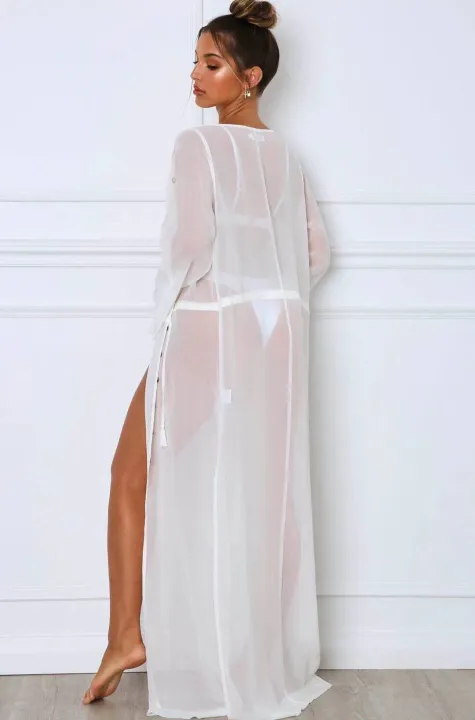 Bikini%20Women%20Beach%20Cover%20Ups%20Lantern%20Long%20Sleeve%20Swimwear%20Drawstring%20Kimono%20White%20See%20Through%20Long%20Cardigan%20Coverups%20Tops%20-%20Image%204