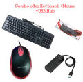 Unique Combo Offer Keyboard + Mouse + Usb Hub - Enhance Mobile Phone Experience Versatile Keyboard - Mouse - And Usb Hub Combo. 