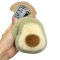 Cute imitation otter rabbit fur avocado car keychain pendant ins net red plush doll schoolbag bag ornament gift. 