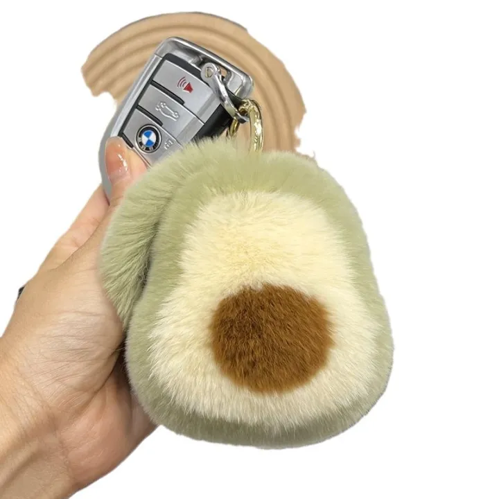 Cute%20imitation%20otter%20rabbit%20fur%20avocado%20car%20keychain%20pendant%20ins%20net%20red%20plush%20doll%20schoolbag%20bag%20ornament%20gift%20-%20Image%205