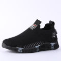 Cross-border wholesale sneakers trendy men's shoes autumn new running shoes athleisure shoes men's flying weaving shoes trendy shoes men.