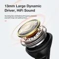 BlitzWolf BW-FPE1 TWS bluetooth Earphone 1.7CM Ultra Thin Portable Earbuds 13mm Large Driver HiFi Stereo ENC Dual Mic Half in Ear Headphone - Black. 