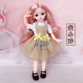 【The road to happiness Store】New 22 Movable Joints BJD Doll 31cm 1/6 Makeup Up Cute Dolls With Handmade Fashion Dress Beauty Toys For. 