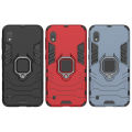 Lenuo Phone Case for Samsung Galaxy A10 Silicone PC Metal Ring Holder Cover.