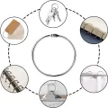 2 Inch 50 Pack Loose Leaf Binder Rings Binder Rings Nickel Plated Steel Binder Rings. 