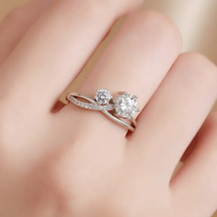 Temperament%20Silver%20Solid%20Imitation%20Moissanite%20Gemini%20Ring%20Couple%20Pair%20Ring%20Platinum%20Plated%2018K%20Double%20Diamond%20Engagement%20Ring%20-%20Image%203