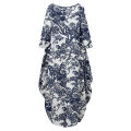 ZANZEA Women Vinatge Floral Printed Long Maxi Dress Loose Baggy Cotton Kaftans.