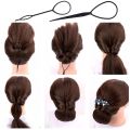 4pcs/set Black Hair Braiding Needles Ponytail Creator Loop Braids Hair Maker Tools Plastic Hairdressing Styling Accessories. 