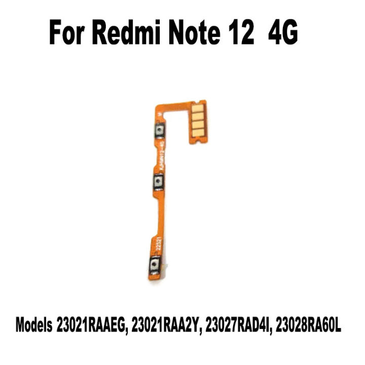 Redmi%20Note%2012%2012%20Pro%204G%205G%20power%20on%20/%20off%20Switch%20Button%20Side%20Volume%20Up%20Down%20Buttons%20Flex%20Cable%20Replacement%20Parts%20-%20Image%202