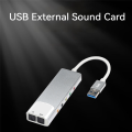 USB External Audio Converter External Audio Card 5.1 Channel Headphone Adapter Sound Card SPDIF for PC Computer. 