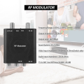 RF Modulator AV to RF Converter M61A AV to RF CH3/CH4 Channels Video Input Adapter for VHF Demodulator Converter, Easy to Use Fine Workmanship.