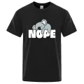 Nope Sorry, I Won'T Get Up Male Tops Summer Loose T-Shirt Cotton Crewneck T-Shirt Hop Tee Clothes Fashion T-Shirts Man New. 