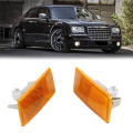 1 Piece Car Left Right Front Bumper Side Turn Signal Lamp Marker Light Leaf Lamp Replacement Accessories for Chrysler 300 300C 04805860AA 04805861AA. 