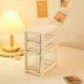 Transparent Acrylic Organizer Easy-to-clean Plastic Multi-tier Storage Rack Acrylic Cosmetic Storage for Bedroom Organization Tabletop Display Beauty Enthusiasts Jewelry Collection Office Storage. 
