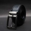 Zays Full-Grain Leather Belt For Men – Anti-Crack, Hand-Stitched, Cut-to-Fit with Luxury Box. 