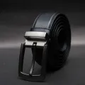 Zays Full-Grain Leather Belt For Men – Anti-Crack, Hand-Stitched, Cut-to-Fit with Luxury Box. 