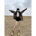 24 new straight leg pants stretch black denim shorts women's summer high waist slim high street babes a-line hot pants i.
