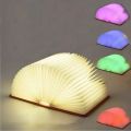 New Foldable LED Book Light 5 Colors Creative Book Lamp Rechargeable Wooden Night Lamp. 