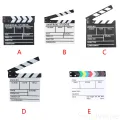 SV-Director Film Clapboard Action Scene Clapper Board Wooden Movie Film Clap Slate, S, Black. 