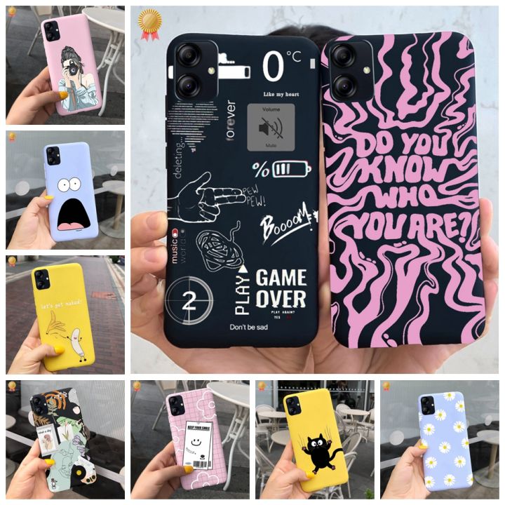 For Samsung Galaxy F04 M04 F 04 4G Case For Samsung F04 Back Cover For Samsung M04 Phone Case Simple Style Shockproof Silicone