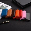 PU Leather Business Card Holder With Magnetic Buckle Slim Pocket Name Card Holder Large Capacity Portable Credit Card Case. 