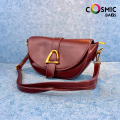 Cosmic Bags Ladies Bag Crescent Shape Solid Color PU Leather Crossbody Shoulder Bags For Women.