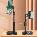 Mobile Phone Holder Stand 360 Rotate for Live Streaming Shoot YouTube TikTok Video Round Base Smartphone. 