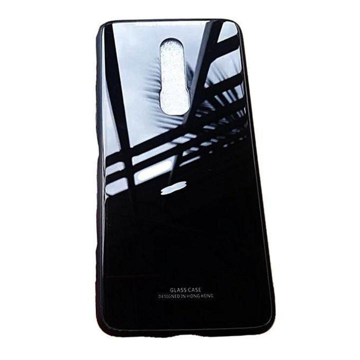 Tempered Glass Case Phone Back Cover for OnePlus Black Daraz