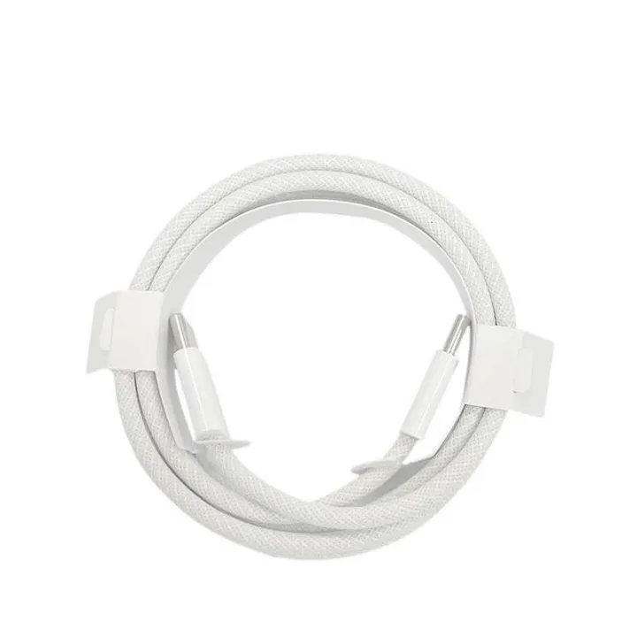 60W%205A%20Type%20C%20To%20Type%20C%20Cable%20%2060W%20Type%20C%20To%20Type%20C%20Braided%20Fast%20Charging%20Data%20Cable%2060W%20Braided%20USB%20C%20To%20USB%20C%20Data%20Cable%20Support%205A%20White%201M%20-%20Image%202