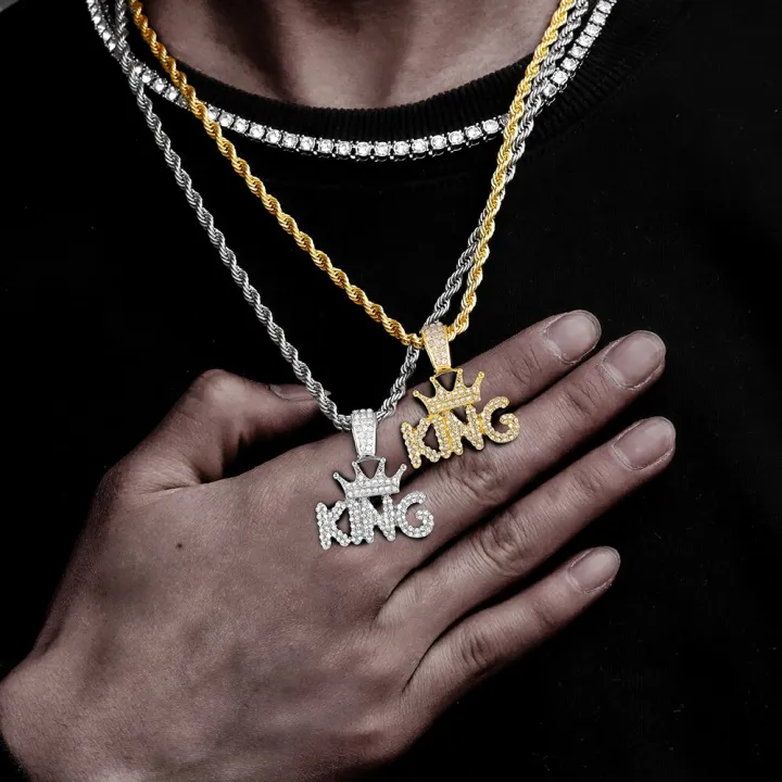 KING%20Crown%20Pendant%20Necklace%20for%20Men%20Punk%20Letter%20Necklace%20for%20Male%20Iced%20Out%20Stainless%20Steel%20Twist%20Chain%20Couple%20Hip%20Hop%20Jewelry%20-%20Image%205