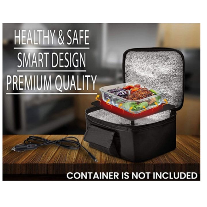 Portable%20Food%20Warmers%20Electric%20Heater%20Lunch%20Box%20Mini%20Oven%2012V%20Car%20Power%20Black%20-%20Image%206