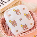 Women Girl Kawaii Cartoon Cosmetic Sanitary Pads Napkin Storage Bag Pouch Layor. 