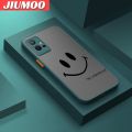 JIUMOO For vivo Y75 5G vivo Y55 5G IQOO Z6 5G Case Fashion Simple Smile Face Frosted Transparent Back Cover Lens Camera Protect Phone Case Edge Full Cover Casing Hard Cases. 