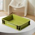 Desk Organizer Stackable Storage Box for Closet Bathroom Pantry Organization. 