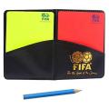 Football Red And Yellow Cards Record Red Card Yellow Card Referee Tool Equipment With Leather Case And Ballpoint Pen_1Pcs.