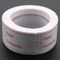 BRADOO- 300Pcs Removable Freezer Labels Food Storage Stickers & 1 Roll/500Pcs Fragile Stickers - Fragile Handle with Care Labels.